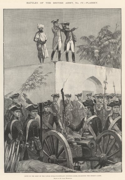 Batallas del Ejército Británico, Plassey de Richard Caton Woodville junior